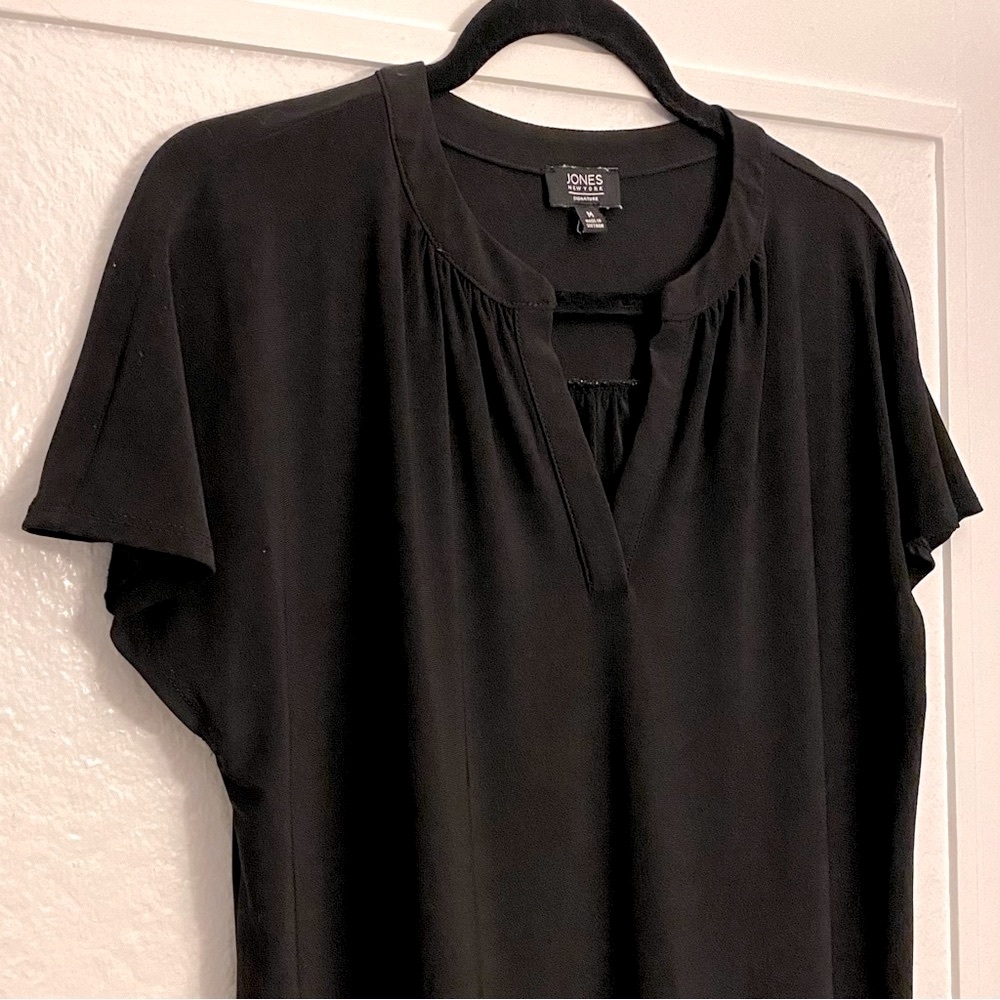 Jones New York Signature Black Knit Top, Women’s Medium